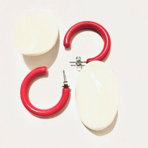 Vintage 80’s Mondrianesque MidMod earrings